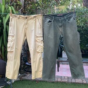 Bundle of 2 men’s pants Tommy Hilfiger and Reccess Denim Size 34